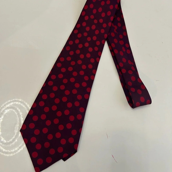 Hermes Other - ! Hermes Tie Silk polka dot Luxury Tie
